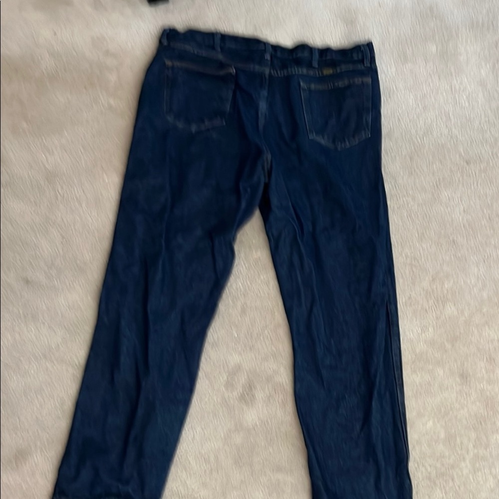 Rustler Men's Straight Dark Indigo Jeans